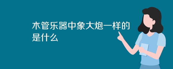 木管乐器中象大炮一样的是什么